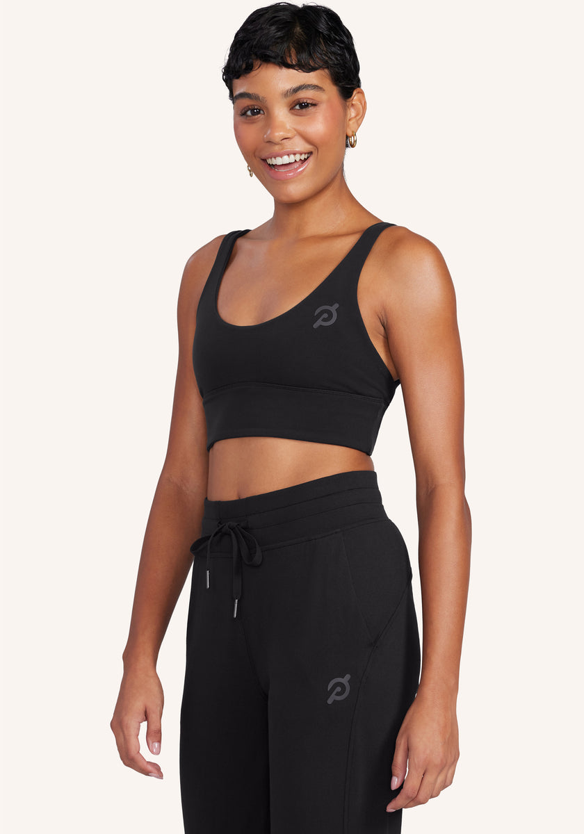 lululemon athletica, Tops, Lululemon In Alignment Longline Bra Black