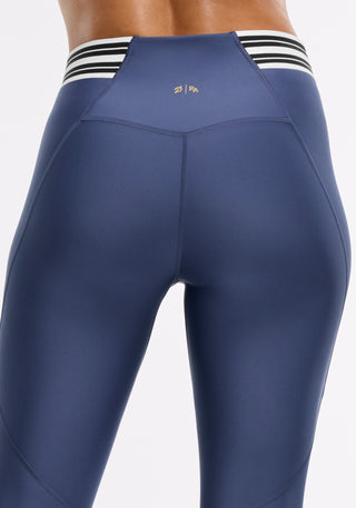 Merit ⅞ Striped Elastic Legging