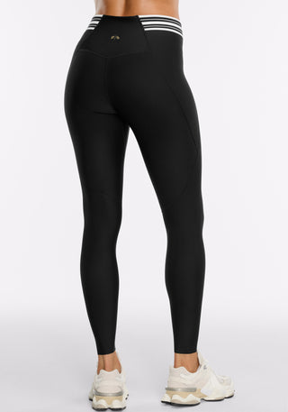 Merit ⅞ Striped Elastic Legging