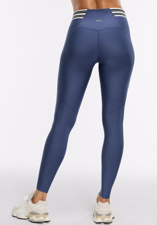 Merit ⅞ Striped Elastic Legging