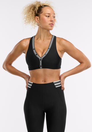 Merit V-Neck Button Henley Bra