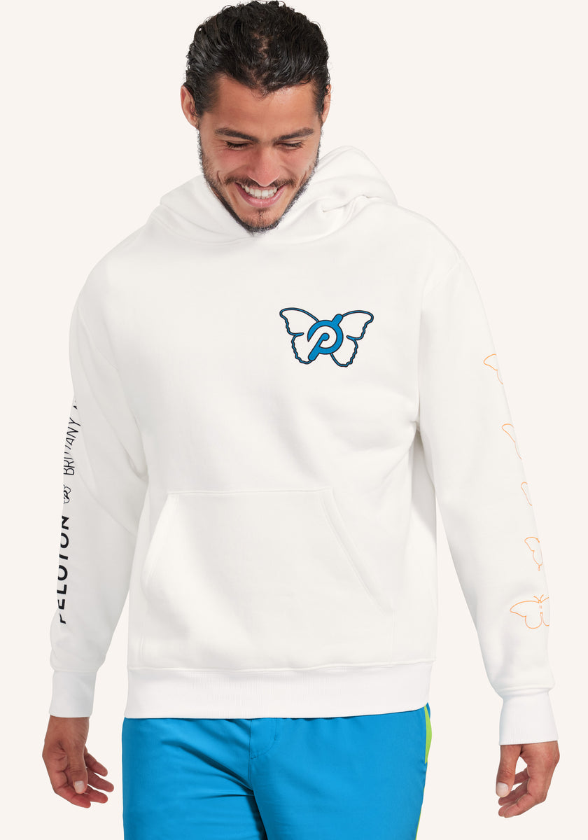 Butterfly white hoodie hotsell