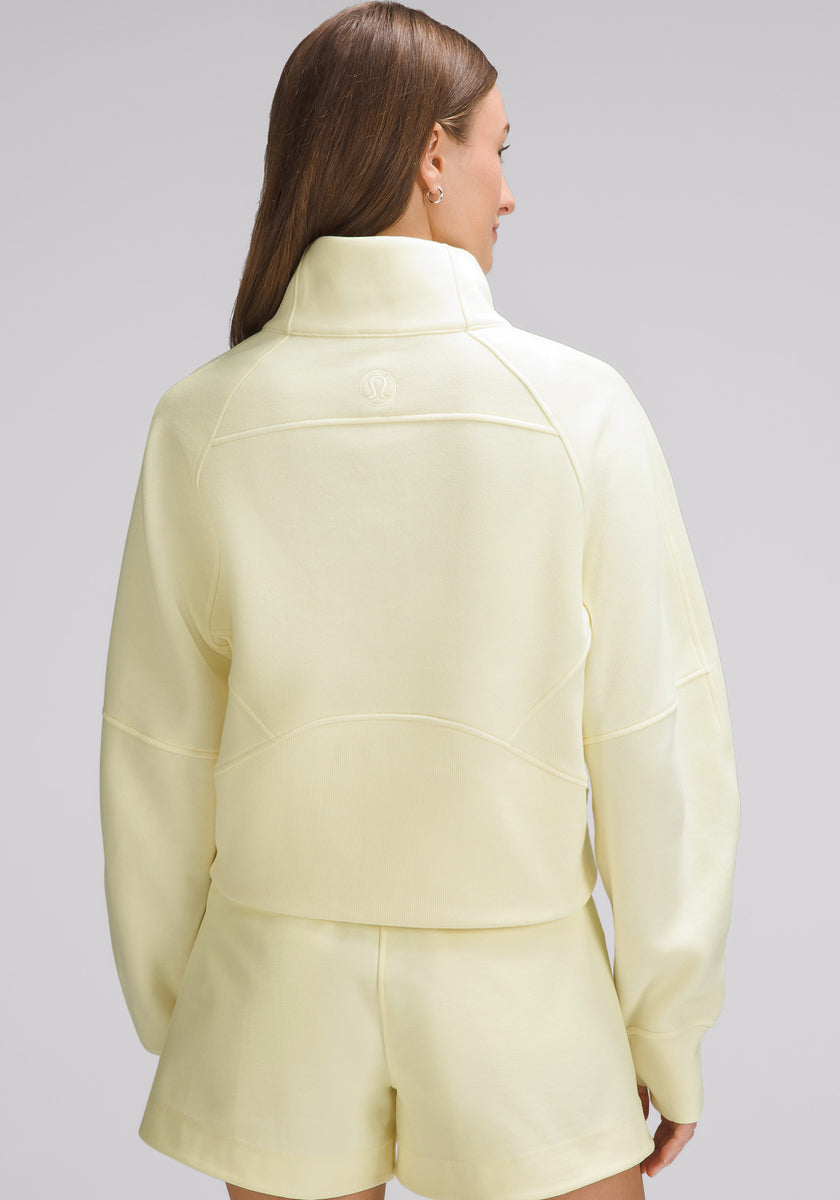 Lululemon Scuba Oversized Funnel Neck Half Zip Sonic Yellow size M/L deals NWT