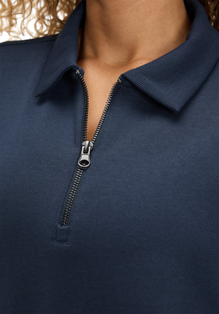 Soft French Terry Polo ¼ Zip