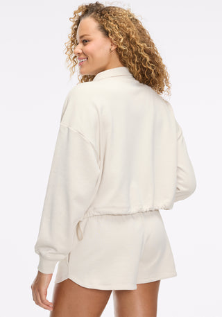 Soft French Terry Polo ¼ Zip