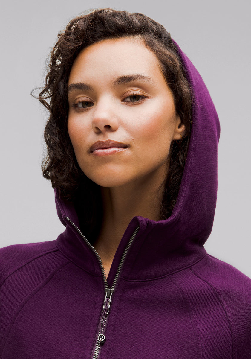 Lululemon moonlit magenta scuba oversized online 1/2 zip hoodie