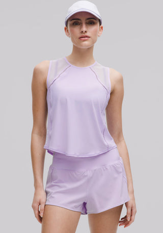 Sculpt Cropped Tank Top | Lace Trim