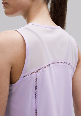 Sculpt Cropped Tank Top | Lace Trim