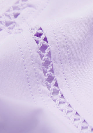 Sculpt Cropped Tank Top | Lace Trim