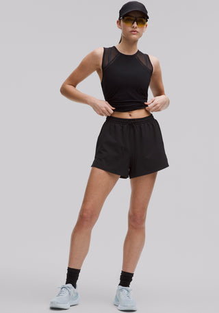 Sculpt Cropped Tank Top | Lace Trim