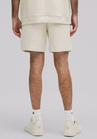 Textured Double-Knit Cotton Short 7"