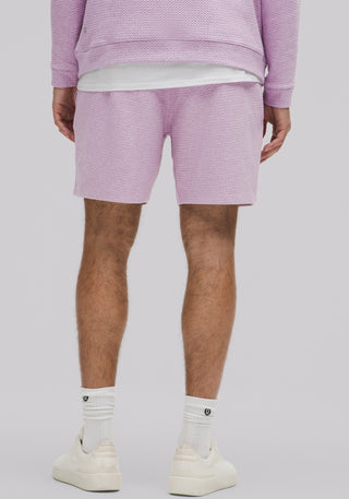 Textured Double-Knit Cotton Short 7"
