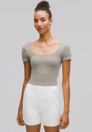 Wunder Under SmoothCover Square-Neck T-Shirt