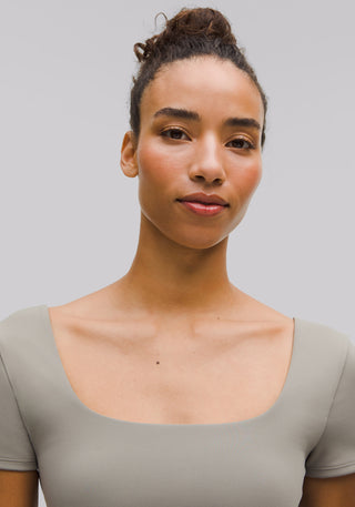 Wunder Under SmoothCover Square-Neck T-Shirt