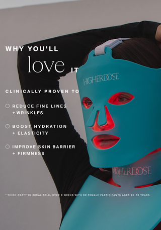 HigherDOSE Red Light Face Mask