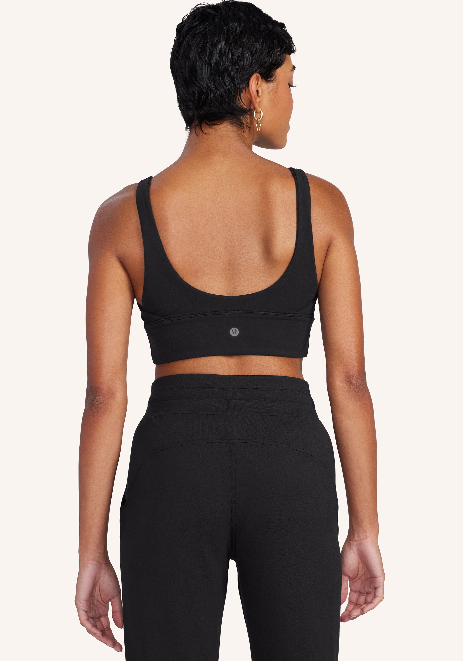 Lululemon License to Train Triangle Bra Light Support, A/B Cup *Logo -  Black - lulu fanatics