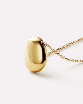 Gold Pendant Necklace - Pebble Mini