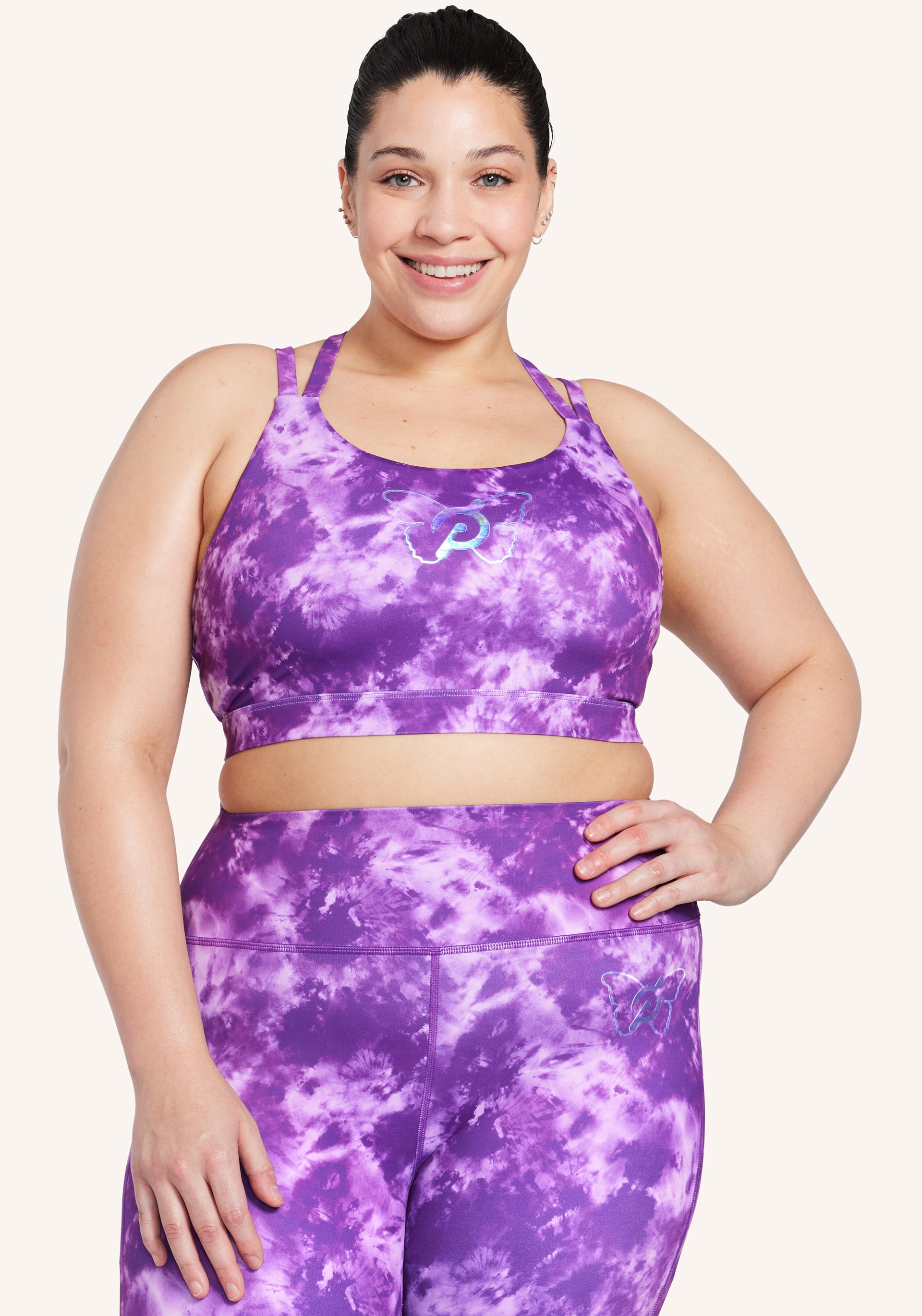 Peleton, Intimates & Sleepwear, Peleton Wear It To Heart Purple Camo  Sports Workout Gym Fitness Bra Small