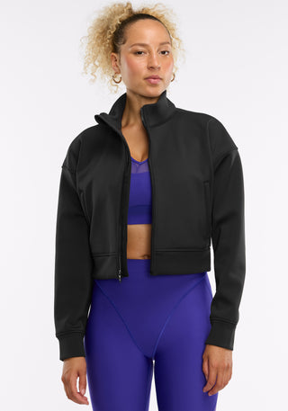 Interlock Cropped Bomber
