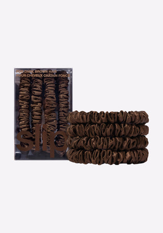 Back to Basics Dark Brown Skinny Scrunchies