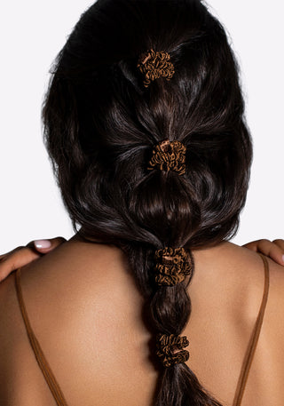 Back to Basics Dark Brown Skinny Scrunchies