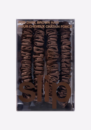 Back to Basics Dark Brown Skinny Scrunchies