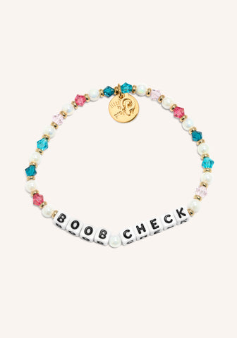 Little Words Project Keep Going Breast Cancer Beaded Bracelet