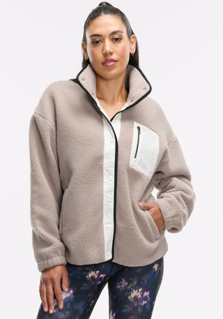 Cozy Fleece Snap Front Jacket