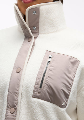 Cozy Fleece Snap Front Jacket