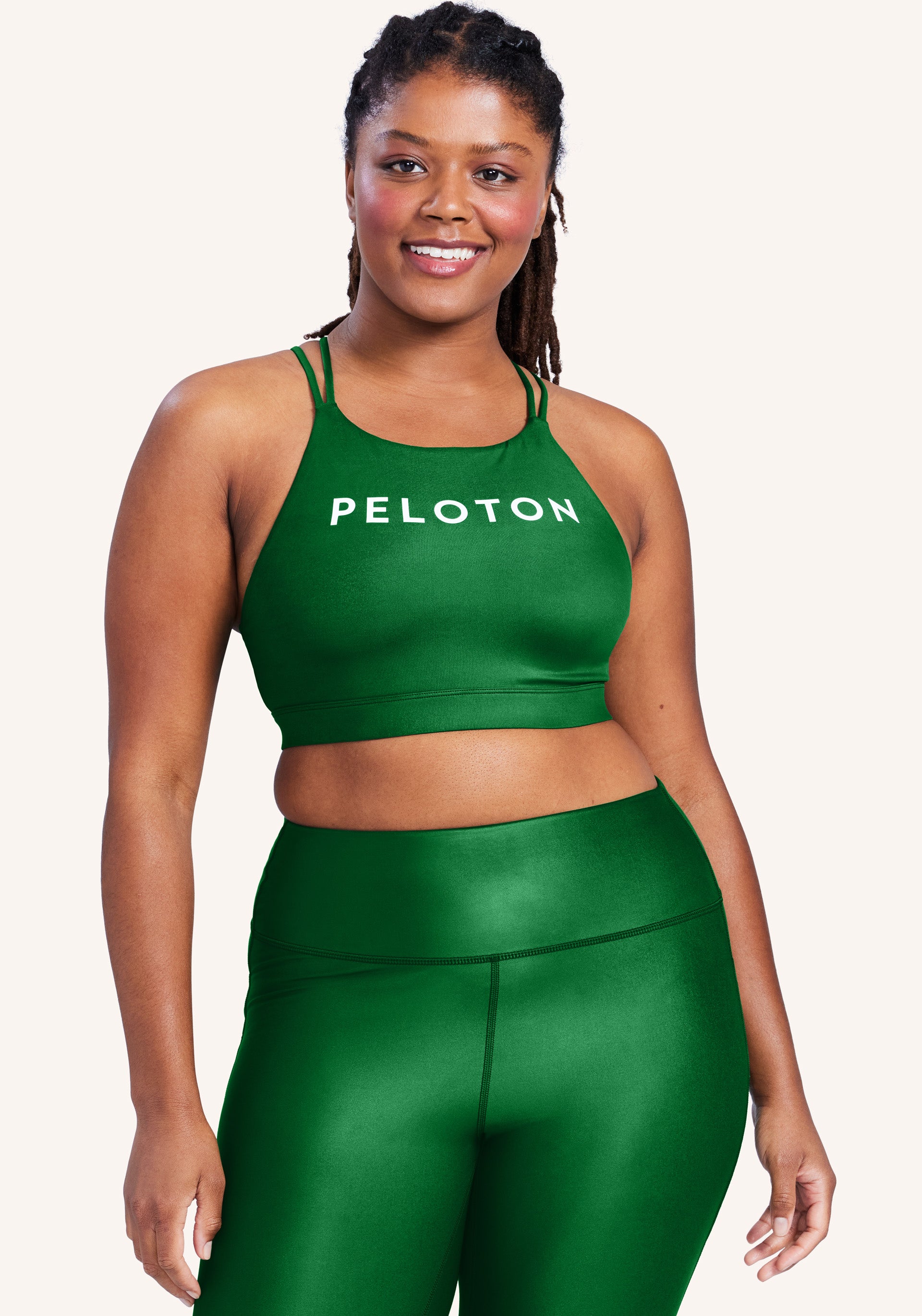 Peloton Graphic Green Sports Bra Size S - 49% off