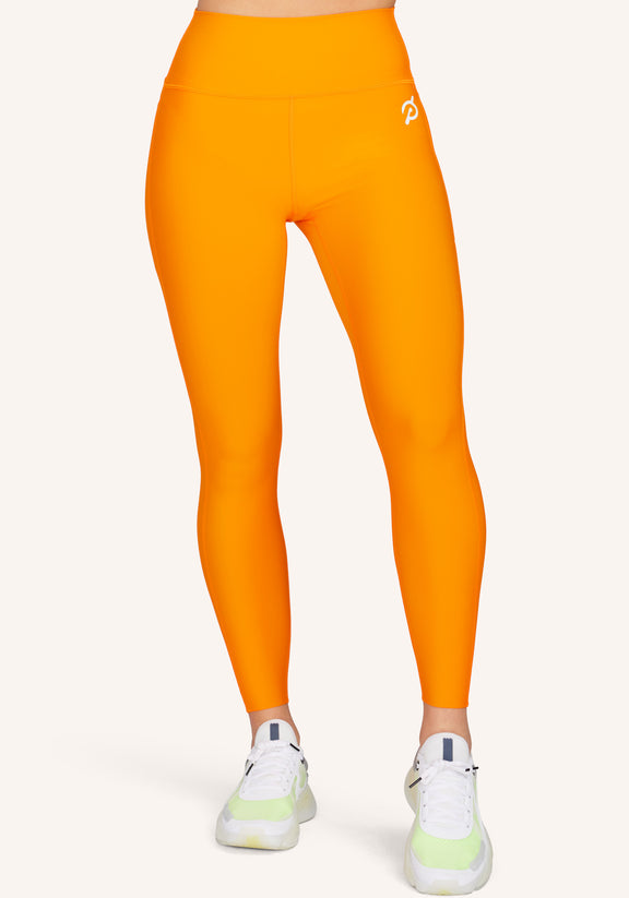 LA7 Flare Crossover Legging for Women for Gyming, Cycling, Yoga, Workout,  Large, Orange 