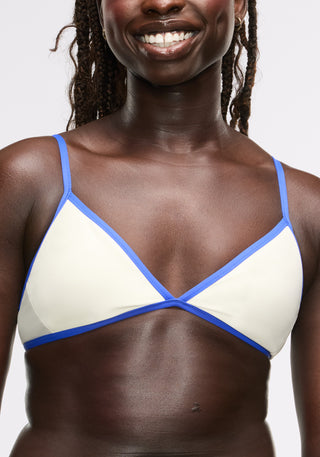 Contrast Triangle Bikini Top