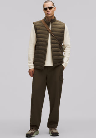 Cotton-Blend Waffle Knit Long-Sleeve Shirt