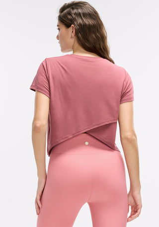 Drapey Interlock Splice Back Tee