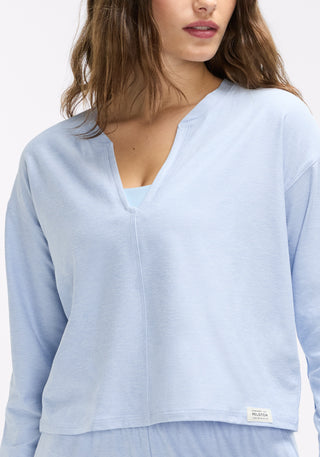 Dreamblend Split Neck Long Sleeve