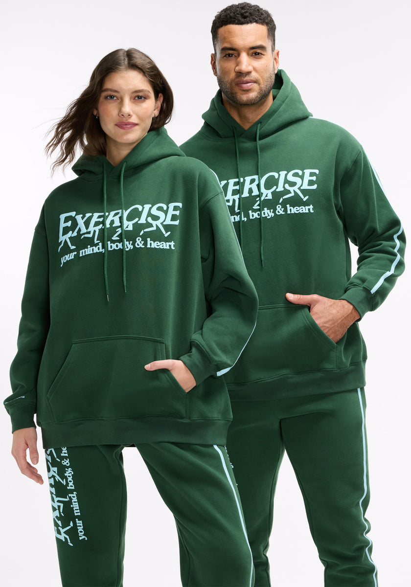 Exercise Your Mind, Body & Heart Oversized Hoodie – Peloton Apparel Us