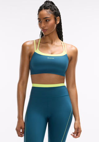 Cadent Faux Layered Double Strap Bra