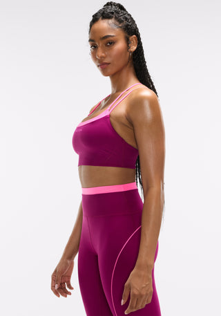 Cadent Faux Layered Double Strap Bra