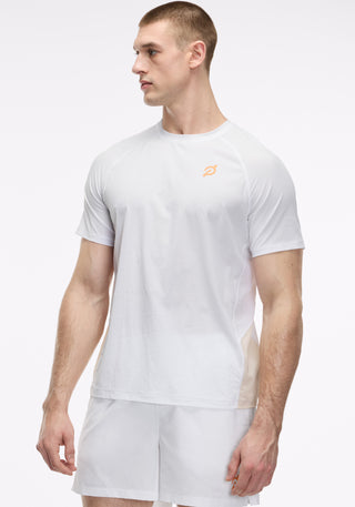 Grid Jacquard Colorblock Short Sleeve