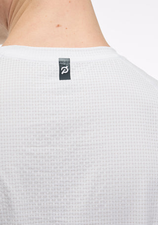 Grid Jacquard Colorblock Short Sleeve