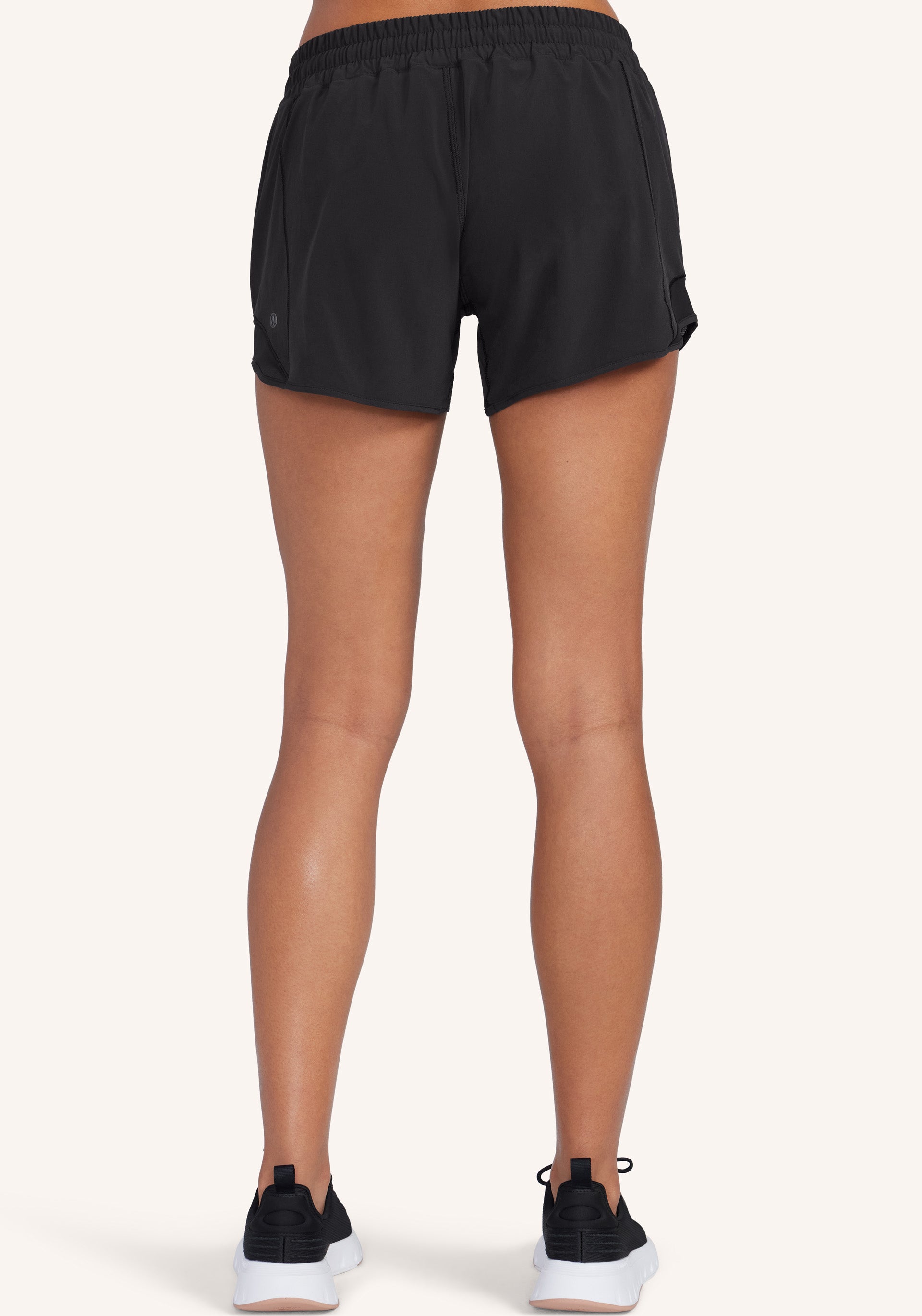 Lululemon Athletica Hotty Hot Short Low-Rise 4in Long (Black,10,Numeric_10)