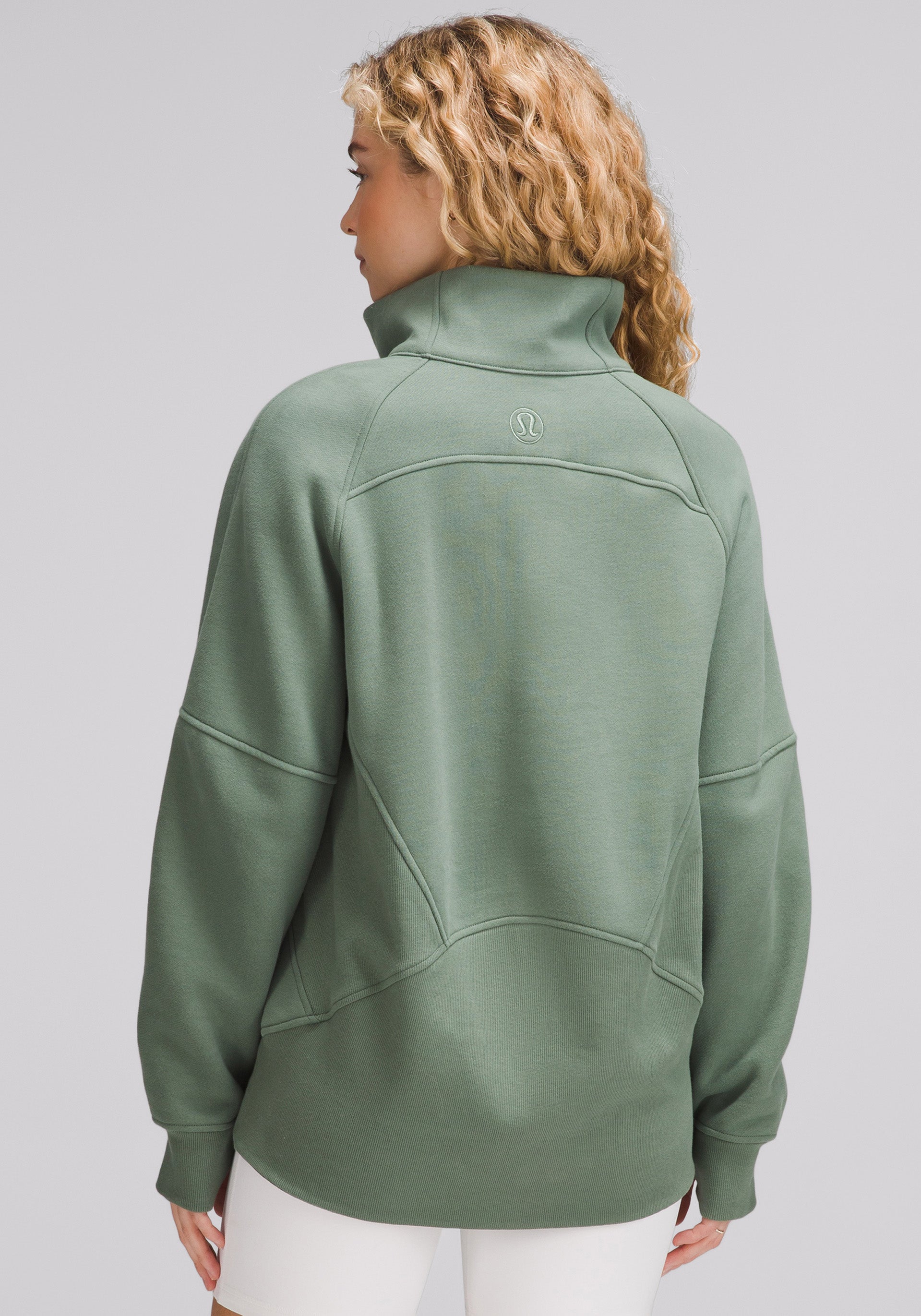 SCUBA OVERSIZED authentic FUNNEL NECK HALF ZIP