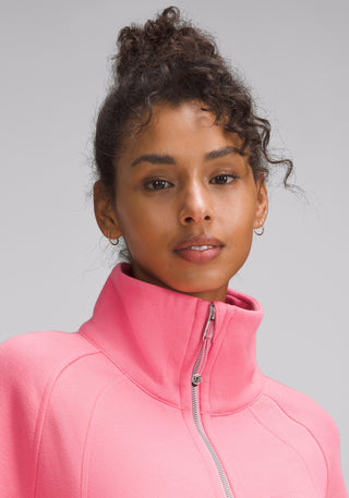 Scuba Oversized Funnel-Neck Half Zip | Long