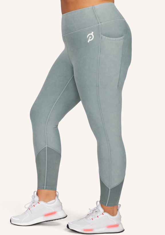 Beyond Yoga X Peloton Mix Panels Navy Lime Green Ankle Leggings Womens Small  Athletic athleisure Blue - $23 (84% Off Retail) - From Natolie