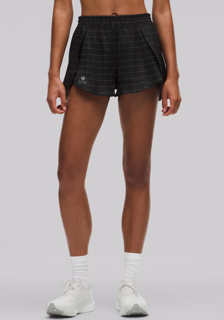 Negative Split Textured Run Short 2.5" | Reflective