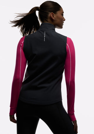 Padded Full Zip Run Vest