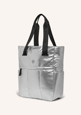 Peloton Metallic Puffer Tote