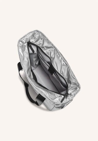 Peloton Metallic Puffer Tote
