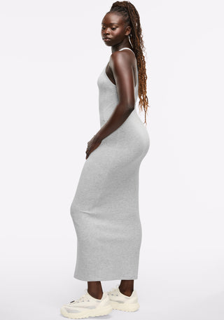 Racerback Maxi Zip Dress