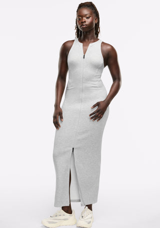 Racerback Maxi Zip Dress
